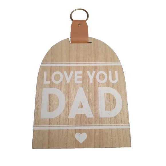 LOVE YOU DAD Wooden Chopping Board‎ Décor 11" x 14" - Picture 1 of 3